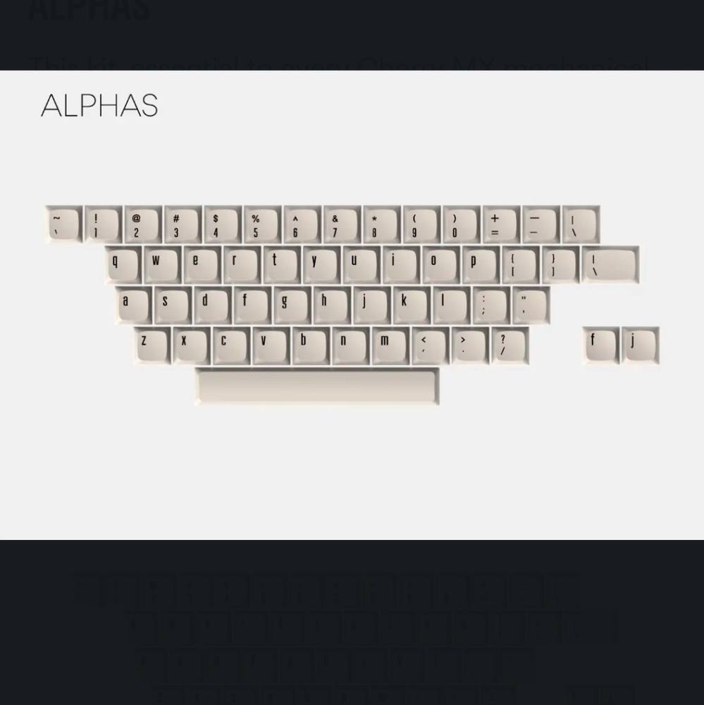 MASSDROP ×MiTo Canvas XDA Custom keycap set-Alphas - Picture 2 of 3